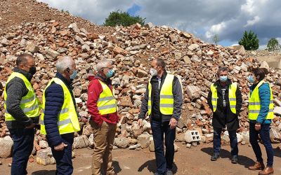 Stadt Bad Saulgau informieren sich über hochwertiges Baustoff-Recycling